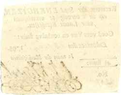 Nederland. 4,5 Stuiver. Recepisse. Type 1795. Type Enkhuizen. - Fraai / Zeer Fraai.