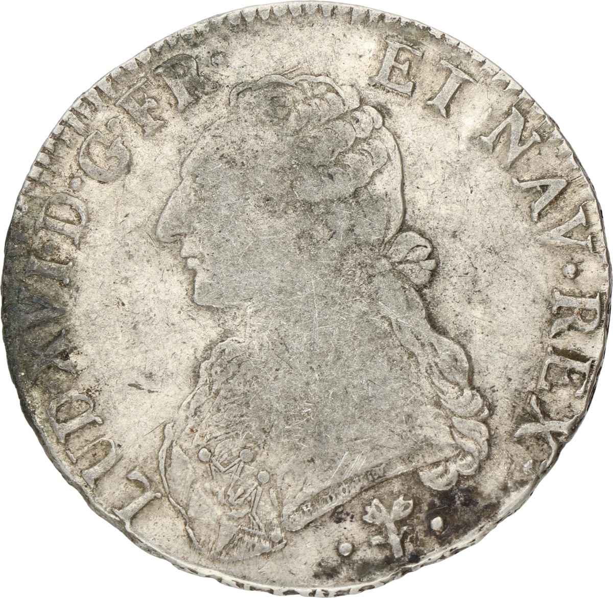 France. Louis XVI. Ecu. 1789 L. VF.