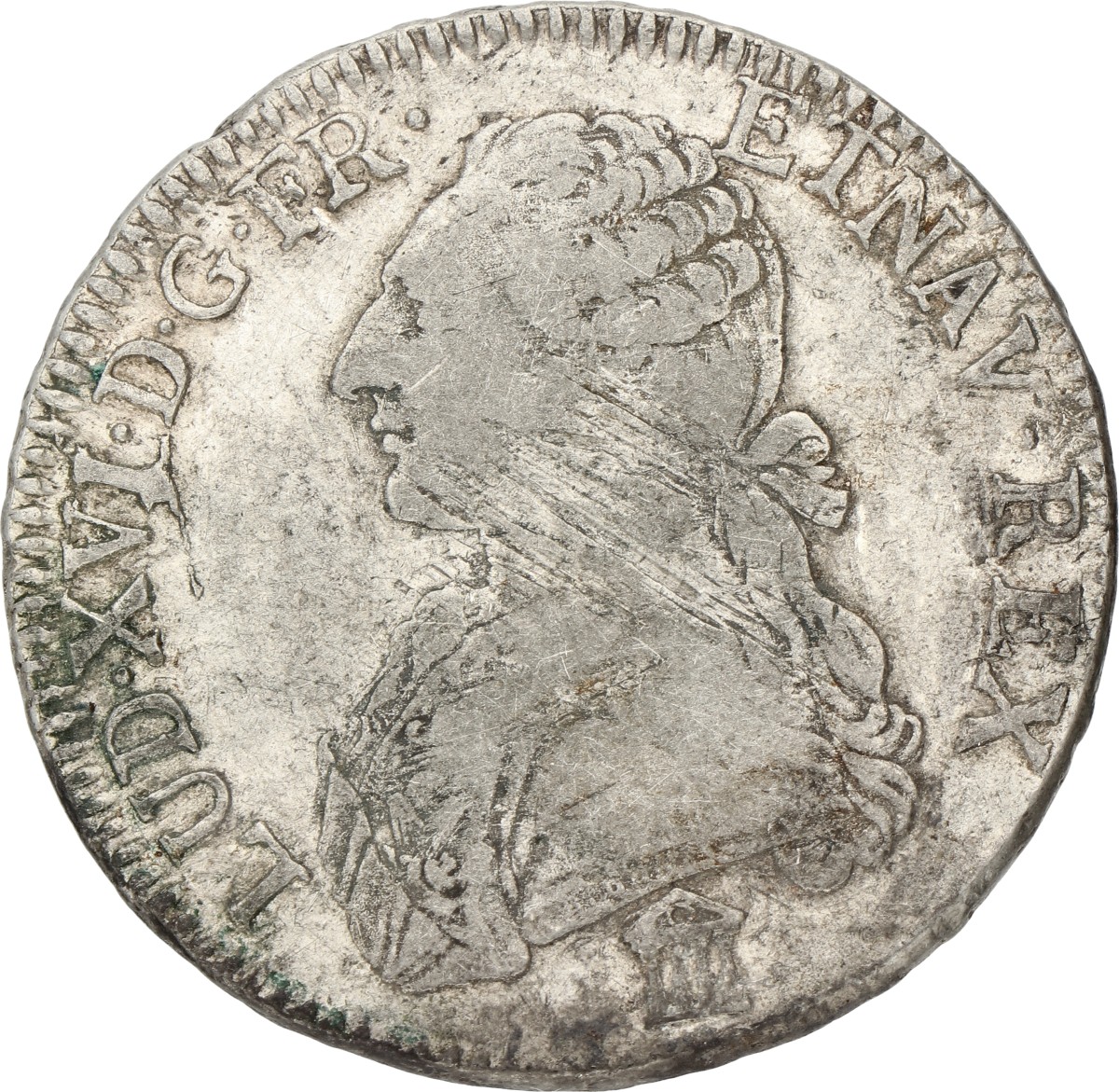 France. Louis XVI. Ecu. 1783 K. VF +.