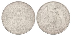 Great Britain. Victoria. Trade dollar. 1897 B. AU.