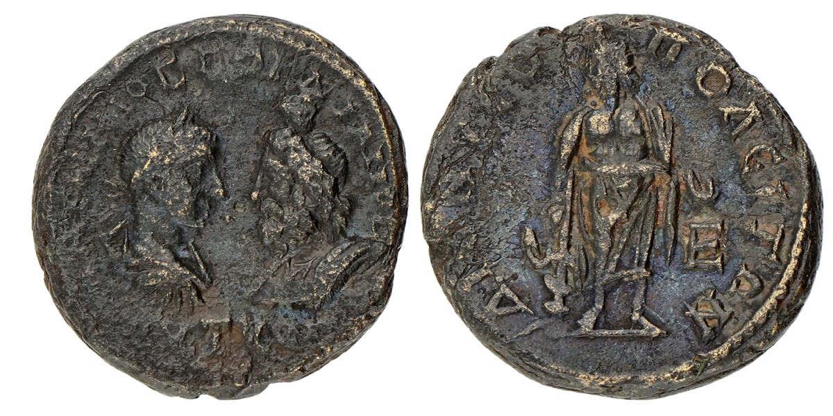 Roman Provinces, Moesia Inferior. Dionysopolis. Gordianus III. Pentassarion. ND (238 - 244 AD). VF.