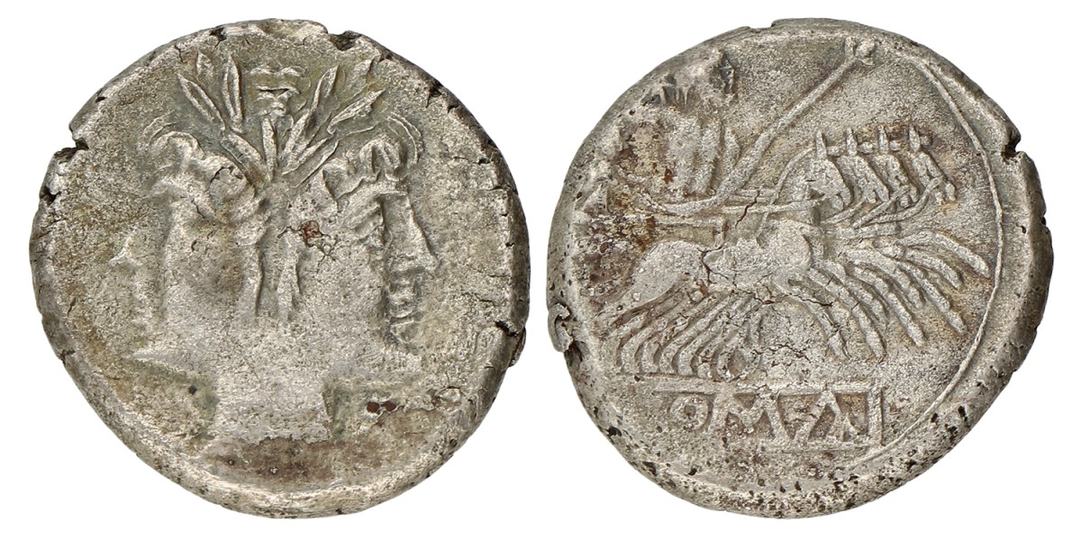 Roman Republic. Drachme. ND (225-214 BC). VF.