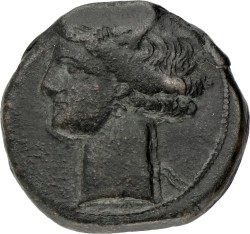 Carthagian Empire. Zeugitana. Shekel. ND (241 - 146 BC). VF.