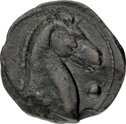 Carthagian Empire. Zeugitana. Shekel. ND (241 - 146 BC). VF.