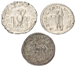 Roman Empire. Phillipus II. Lot (3) Antonianus. ND (244 - 249). VF - XF.