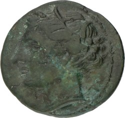 Magna Graecia. Syracuse. Hieron II. Hemitron. (275 - 215 BC). VF.