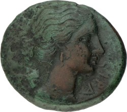 Magna Graecia. Syracuse. Agothocles. Litra. ND (304 - 289 BC). VF.