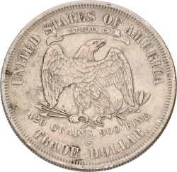 USA. Trade Dollar. 1877 S. VF / XF.