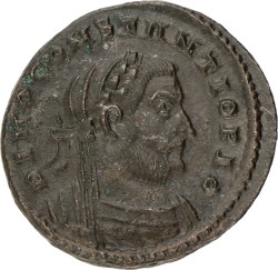 Roman Empire. Constantius I Chlorus. Follis. ND (306 AD). XF.
