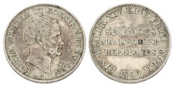 German states. Prussia. Friedrich Wilhelm III. Thaler - Segen des Mansfelder Bergbaues. 1836 A. XF -.