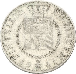 German states. Sachsen-Weimar-Eisenach. Carl Friedrich. Thaler. 1841 A. VF +.