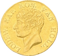 Gouden Dukaat. Lodewijk Napoleon. 1809. Zeer Fraai +.