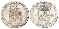 3 Gulden - Generaliteits. Utrecht. 1794. Zeer Fraai +.