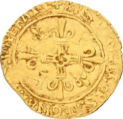 France. Francois I. Ecu d'or - 3rd emission. ND (1519). VF -.