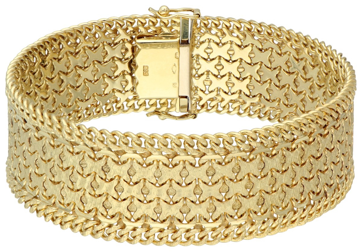 No Reserve - 14K Geelgouden flexibele armband