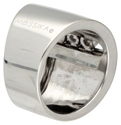 Messika 18K witgouden 'Move Joaillerie' ring bezet met diamant.