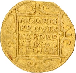 Gouden dukaat. Zeeland. 1595. Zeer Fraai +.