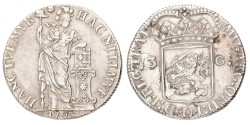 3 Gulden. Utrecht. 1793. Zeer Fraai.