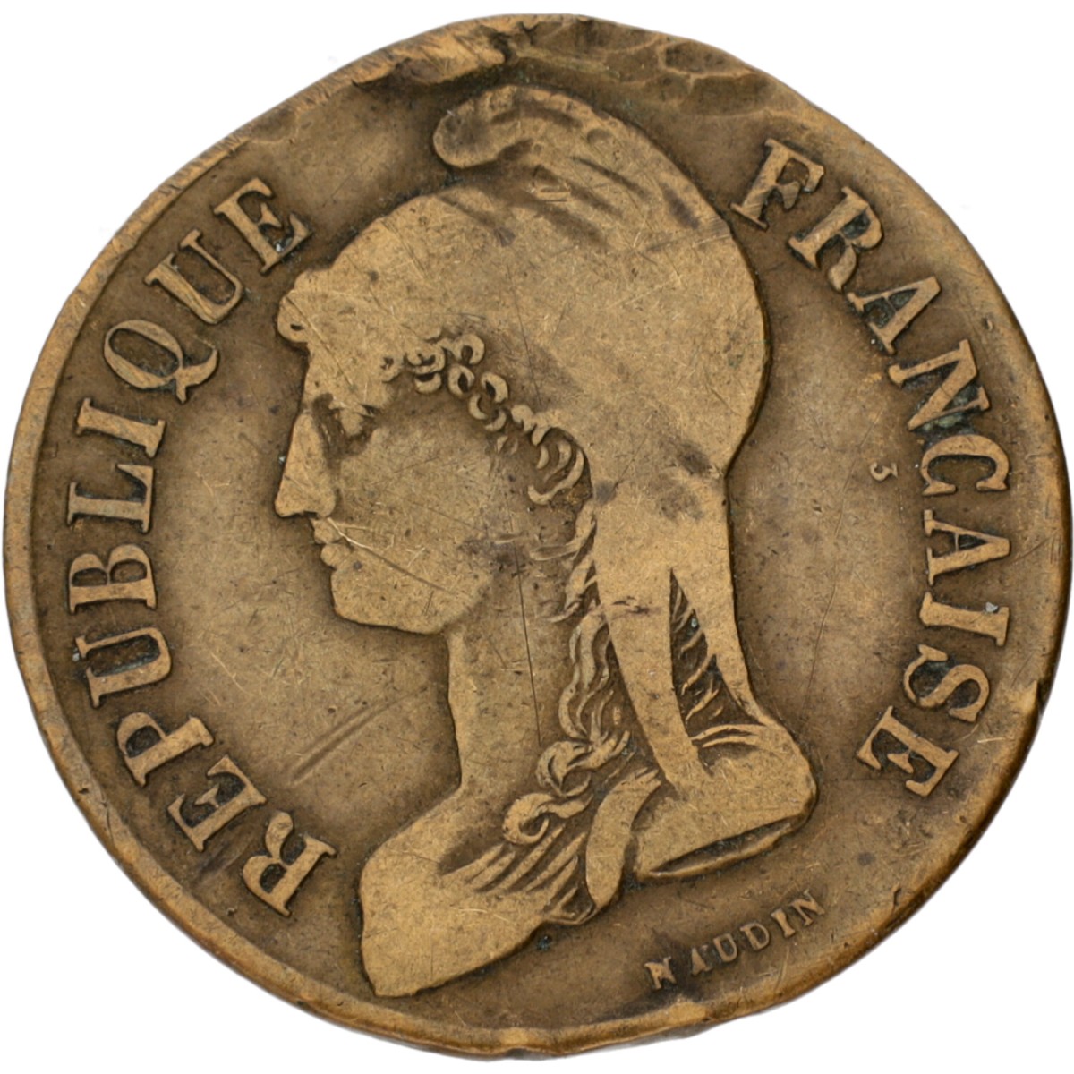 France. Paris. 1848. Token for the bravery in the revolution of 1848.