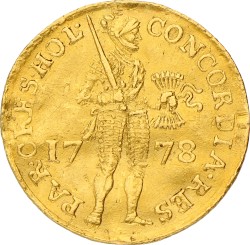 Gouden dukaat. Holland. 1778. Zeer Fraai +.