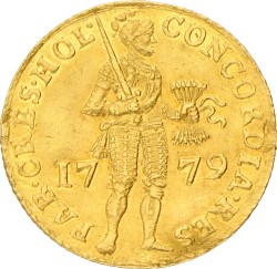 Gouden dukaat. Holland. 1779. Prachtig.