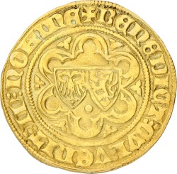 Rijnse Goudgulden. Gelderland. Willem I. Z.j. (1371 - 1402). Zeer Fraai.