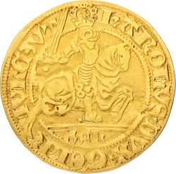 Rijder goudgulden. Gelderland. Z.j. (1423 - 1472). Zeer Fraai.