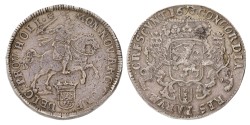 Dukaton of zilveren rijder - PIEDFORT. Amsterdam. 1673. Zeer Fraai +.