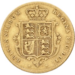Great Britain. Victoria. ½ Sovereign. 1856. VF -.