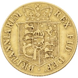 Great Britain. George III. ½ Sovereign. 1817. VF.