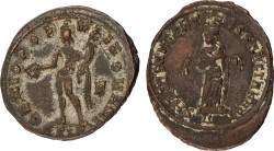 Roman Empire. Maximianus & Constantinus I Chlorus. Lot (2) Follis. ND (286 - 306AD). F - VF.