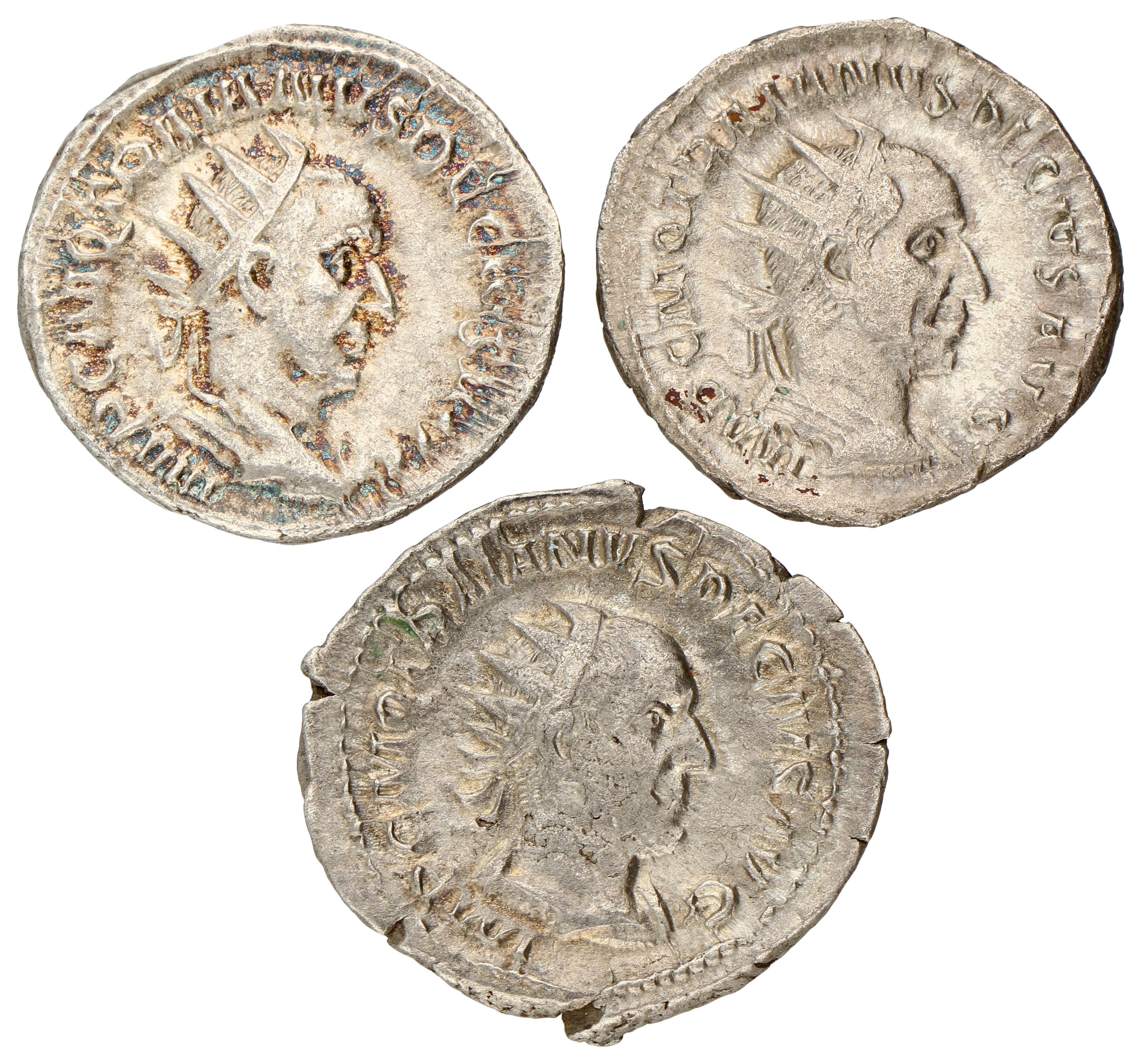 Roman Empire. Traianus Decius. Lot (3) Antonianus. ND (249 - 251). F - VF.