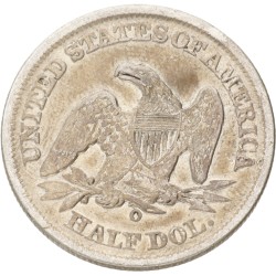 USA. ½ Dollar. 1858 O. VF +.