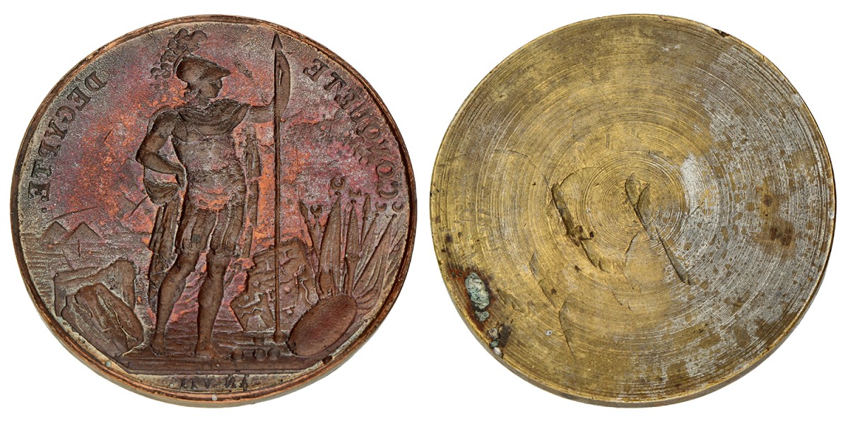 France. AN VII. Obverse die of a French medal of the conquest for Egypt.