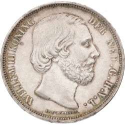 2½ Gulden. Willem III. 1866. Prachtig -.