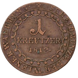 Austria. Empire. Kremnitz. Franz I. 1 Kreutzer. 1812 B. VF / XF.