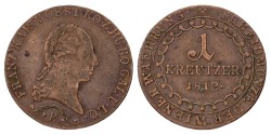 Austria. Empire. Kremnitz. Franz I. 1 Kreutzer. 1812 B. VF / XF.