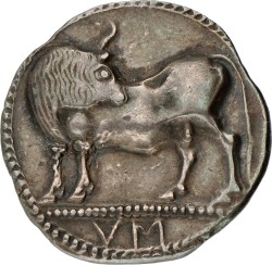 Magna Graecia. Sybaris, Lucania. Stater. ND (550 - 510 BC). VF.
