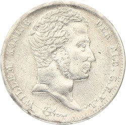 ½ Gulden. Willem I. 1822 U. Zeer Fraai / Prachtig.