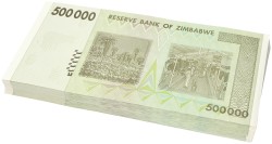 Zimbabwe. Bundle 500000 Dollars. Banknotes. Type 2008. - UNC.