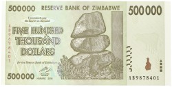 Zimbabwe. Bundle 500000 Dollars. Banknotes. Type 2008. - UNC.