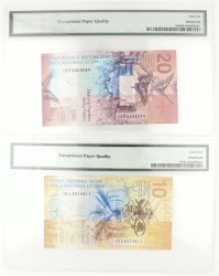 Switserland. 10 Franken PMG 64EPQ / 20 Franken PMG 66EPQ / 50 Franken 66EPQ. Banknote. Type 2015/2016.