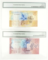 Switserland. 10 Franken PMG 65 EPQ / 20 Franken PMG 66EPQ / 50 Franken PMG 66EPQ. Banknote. Type 2015/2016.