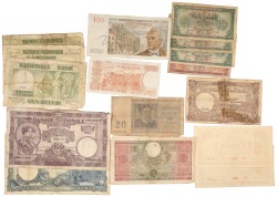 België. 15 banknotes various denominations. Wereldbiljetten. Type 1914/1966. - Fraai / Zeer Fraai.