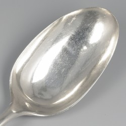 Brijlepel (Potagie lepel), Rudolf Sondag, Rotterdam 1779, zilver.