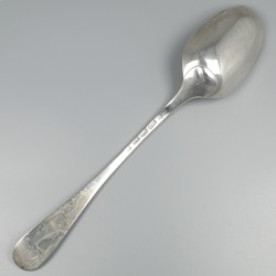 Brijlepel (Potagie lepel), Rudolf Sondag, Rotterdam 1779, zilver.