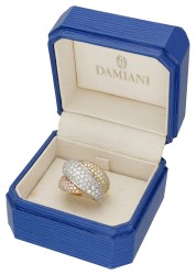 No Reserve - Damiani 18K bicolour gouden crossover ring bezet met ca. 2.20 ct. diamant.