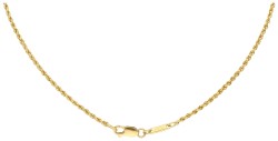 Chopard 18K geelgouden 'Happy Diamond' collier bezet met diamant.