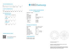 0.58ct. HRD-gecertificeerde natuurlijke diamant.