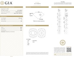 1.09ct. GIA-gecertificeerde natuurlijke diamant.